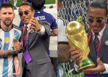 Salt Bae Touches The FIFA World Cup Trophy