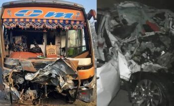 Exclusive: Gujarat Bus collided with SUV, 9 people died