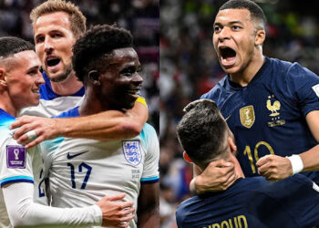 England versus France is the fourth and last quarter-final match of the FIFA World Cup
