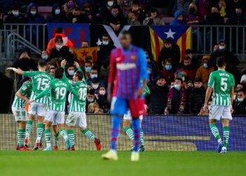 Barcelona FC beats Real Betis in the semifinal match of the Supercopa de Espana