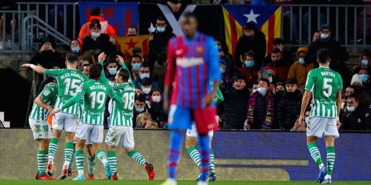 Barcelona FC beats Real Betis in the semifinal match of the Supercopa de Espana