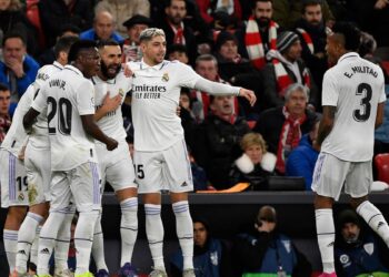 Team Real Madrid defeated team Athletic club in La Liga games