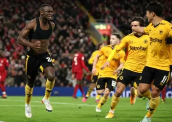 Liverpool 2 Wolves 2 full-time today from the third round of the FA cup