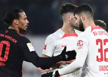 Bayern Munich ended a match in a draw with team RB Leipzig