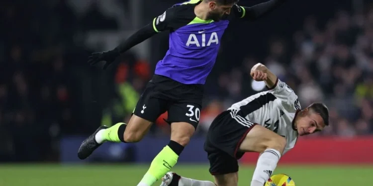 Team Tottenham Fc defeated Fulham Fc on their home ground