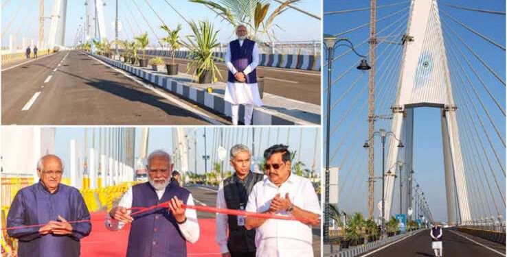 PM Modi Inaugurates India's Most Fascinating and Longest Cable Bridge